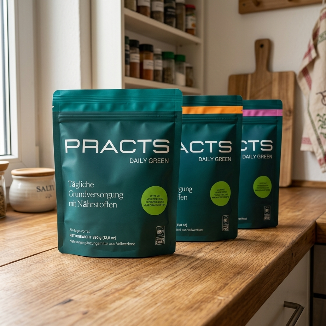 PRACTS Daily Green Powder Supplements-FR